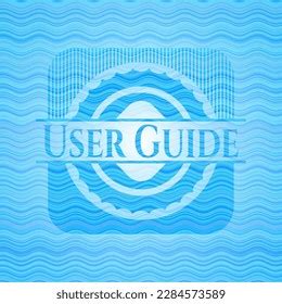 User Guide Water Representation Style Emblem Stock Vector Royalty Free