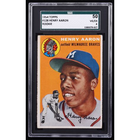 Hank Aaron Topps Rc Sgc Pristine Auction