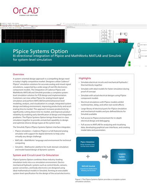 Pdf Pspice Systems Option Simulation And Perform Matlab Simulink