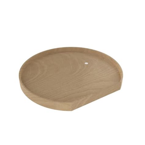 Rev A Shelf In Natural Wood D Shape Lazy Susan W Alum Bearing Ld