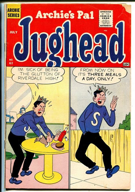 Archies Pal Jughead 62 1960 Mlj Betty Veronica Soda Shop Ice Cream