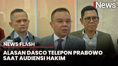 Terungkap Ini Alasan Sufmi Dasco Telepon Prabowo Di Tengah Rapat