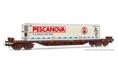 Electrotren He Renfe Mmqc Axle Stake Wagon Pescanova