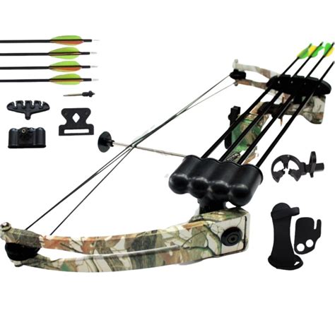 15 20lbs Compound Bow Arrow Archery Youth Kids Junior Shooting Camo