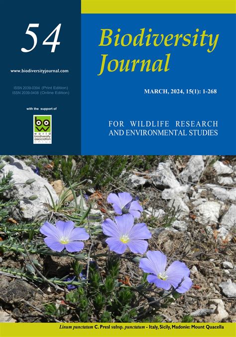 Biodiversity Journal - For wildlife research and environmental studies
