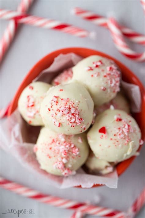 No Bake White Chocolate Peppermint Oreo Truffles Christmas Twist