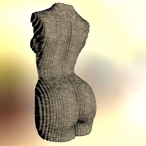 Sliced Female Torso Model 3d Model 3d Printable Cgtrader