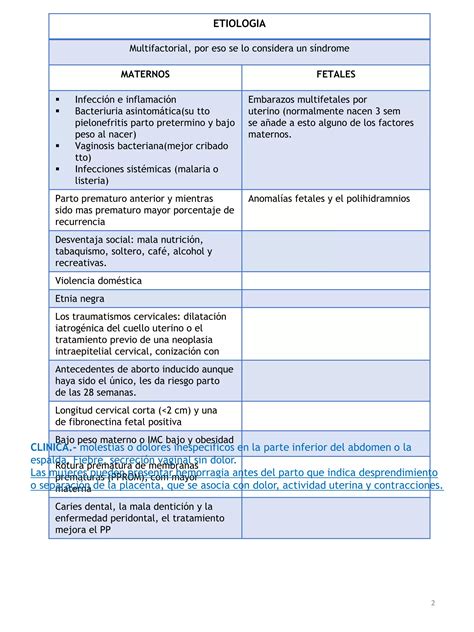 Parto Prematuro O Pretermino Pptx