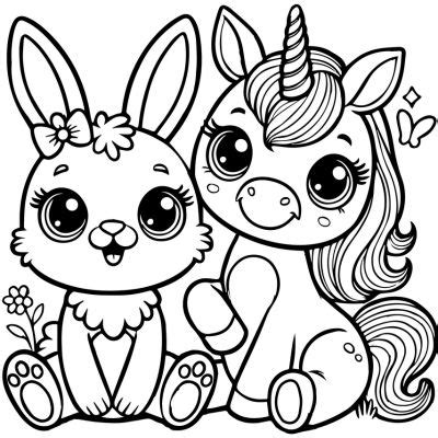 Coloriage De B B Licorne Et La Princesse Imprimer Pdf Gratuit