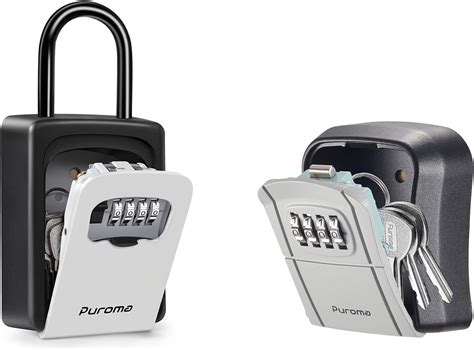 Amazon Puroma 2 Pack Key Lock Box Waterproof Combination Lockbox