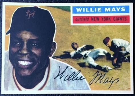 Willie Mays Reprint Mint Condition New York Etsy Willie