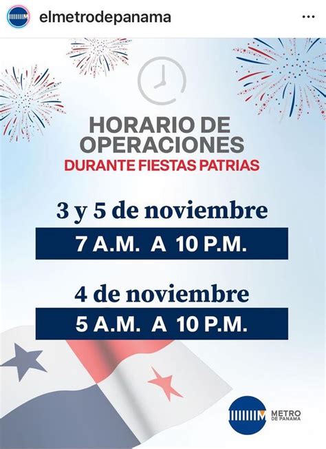 Mira Aqu El Horario Del Metro Durante Fiestas Patrias Foco Panam