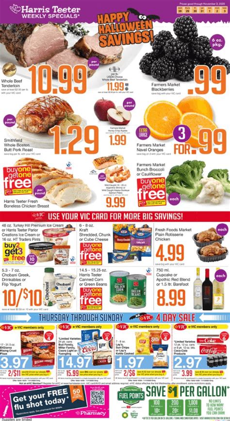 Harris Teeter Weekly Ad Oct 28 – Nov 03, 2020