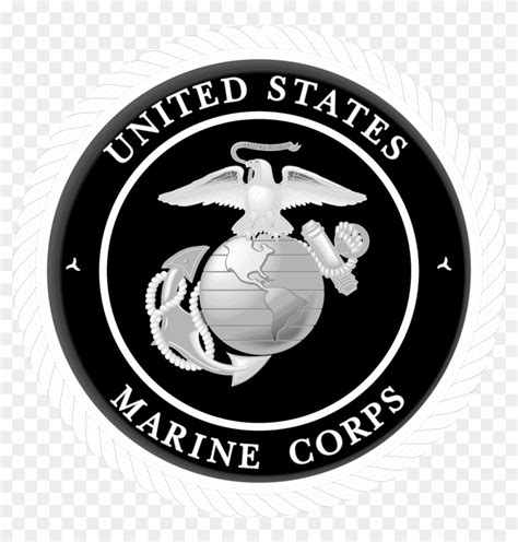 Usmc Logo Black And White - Marine Corps Seal Svg Clipart (#5809025 ...