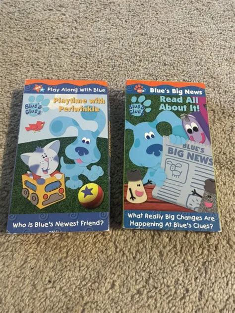 Lot Of Nick Jr Blues Clues Vhs Playtime With Periwinkle Read All