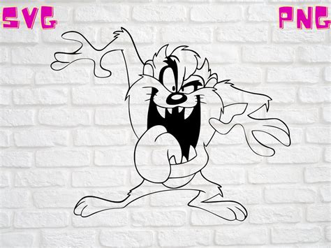 Looney Tunes Taz Tasmanian Devil Svg Digital File Only Svg Etsy