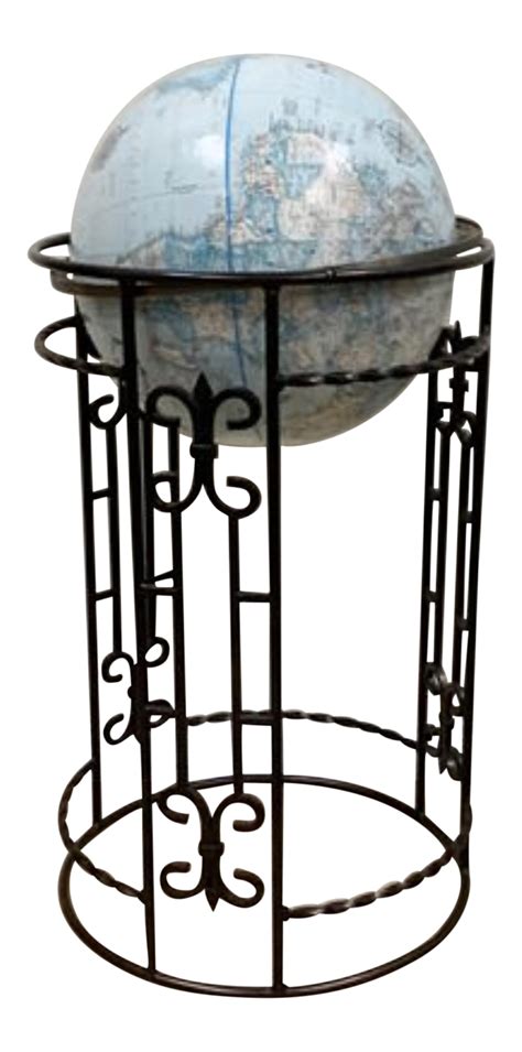 Replogle World Classic Globe Wrought Iron Stand On