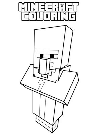 Minecraft Steve In Armor Coloring Pages