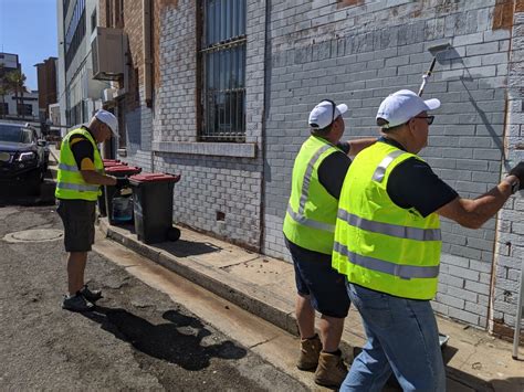 Community Graffiti Removal Rotary Club Of Newcastle Enterprise