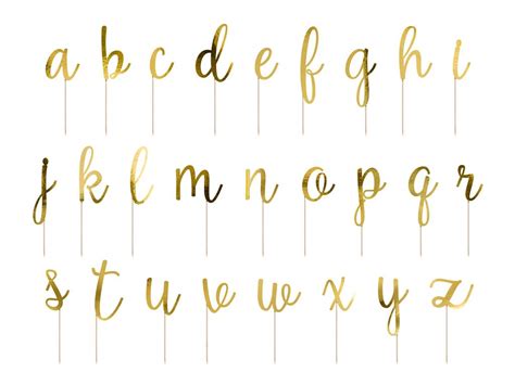 Alphabet Cake Topper Printable