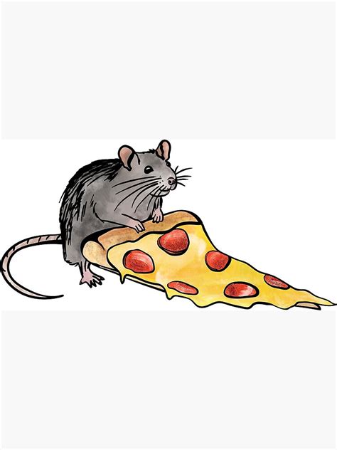 "Pizza Rat" Poster by Kalepanic | Redbubble