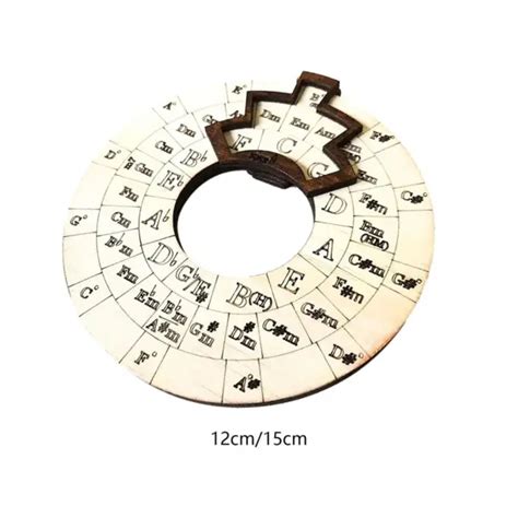 Wooden Melody Tool Circle Of Fifths Chords Wheel Wooden Chords Wheel