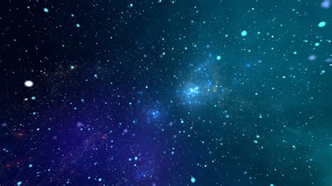 Blue Universe Starry Sky Meteor Particles Background Video Video Aep