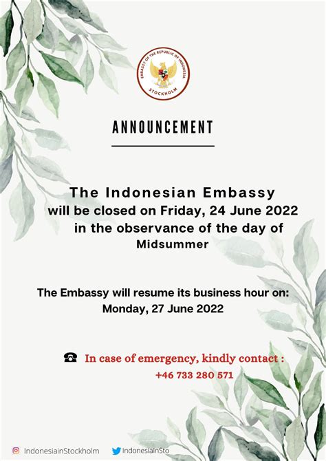 Indonesian Embassy Stockholm on Twitter Vi önskar er alla en Trevlig