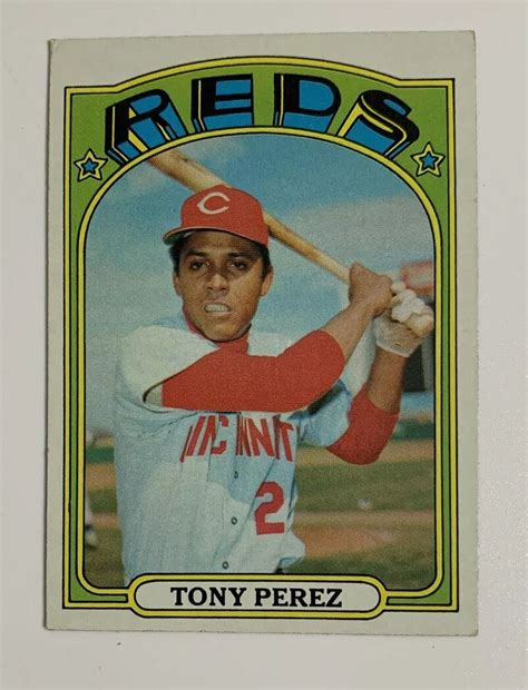 Topps Tony Perez Baseball Card Cincinnati Reds Hof Ebay