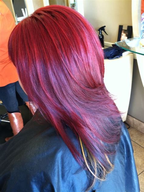 Vibrant Red Hair Styles Long Hair Styles Hair