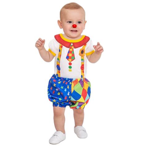 Fantasia Infantil Body Baby Beb Palha O Palhacinho Menino Circo Festas