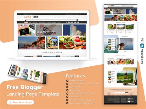 Blogger Landing Page Template