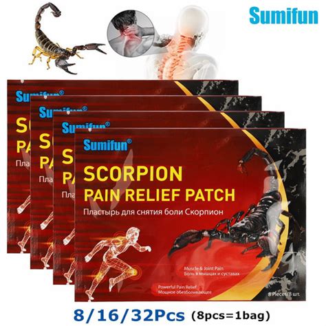 Sumifun 8 16 32pcs Scorpion Venom Medical Plaster Rheumatoid Arthritis Joint Swelling Back Knee