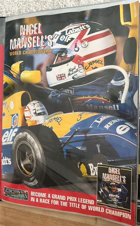 Nigel Mansell S World Championship Racing Rare Amiga Cm X Cm Promo