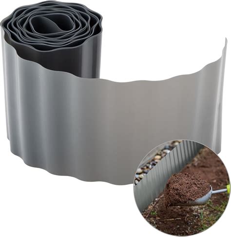 Nonmon M X Cm Lawn Edging Strip Garden Border Flexible Plastic