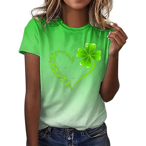 Yanhoo Women Short Sleeve T Shirt Womens St Patricks Day Tee Shirt