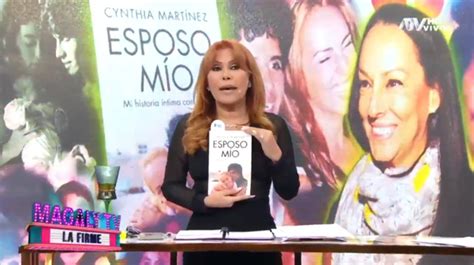 Magaly Medina se emociona al presentar el libro biográfico de la esposa