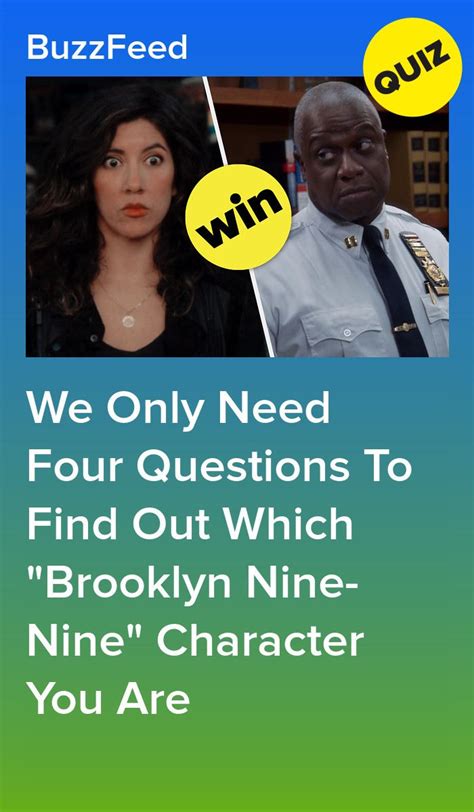 We Only Need Four Questions To Discover Which Brooklyn Nine Nine