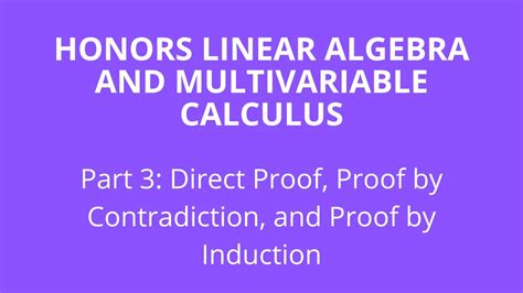 Methods Of Proof Direct Proof Proof By Contradiction Proof By