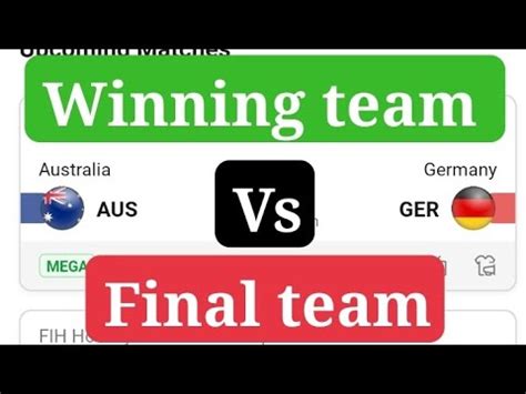 AUS Vs GER HOCKEY DREAM11 TEAM PREDICTION FIH MENS HOCKEY WORLD CUP