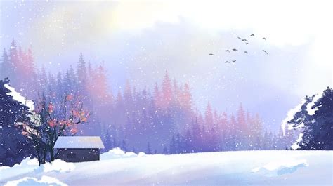 Premium Photo | Illustration of beautiful outdoor snow scene