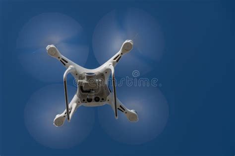 Drone Quad Copter with High Resolution Digital Camera on the Sky Stock ...