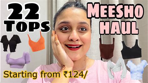 Huge Meesho Tops Haul Try On Haul Starting From Latest Meesho