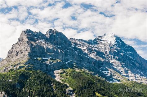 Grindelwald Eiger Eigernordwand First Bort Alpen Berner Wall