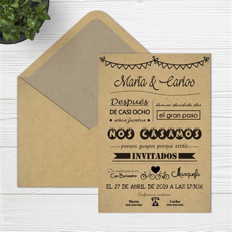 Invitaciones Vintage Vintage Barcelona Wedding Design