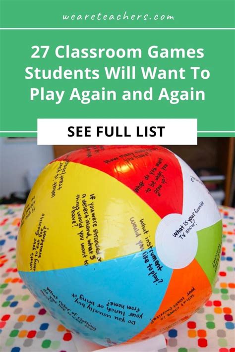 27 Classroom Games Students Will Want To Play Again and Again