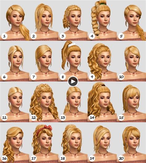 Vita Vago Stella Cc Sims Hair Maxis Match Tutta La Vita Pattinare