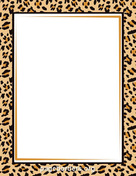 Free clip art borders animal print