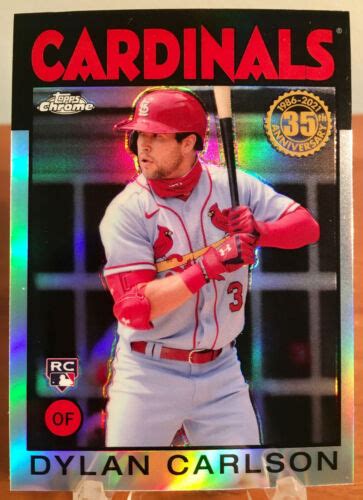 Topps Chrome Dylan Carlson Refractor Rookie Rc Bc