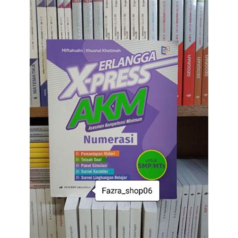 Jual New Erlangga Xpress X Press Akm Smp Mts Numerasi Literasi Membaca